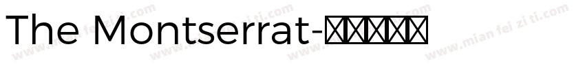 The Montserrat字体转换